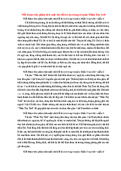 TOP 30 Đoạn văn phân tích chi tiết kì ảo trong truyện Thần Trụ trời 2024 SIÊU HAY
