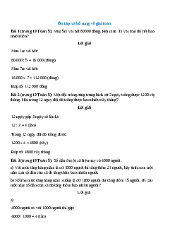 Toán lớp 5 trang 19 Ôn tập và bổ sung về giải toán