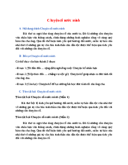 Nội dung chính bài Chuyện cổ nước mình hay, chính xác nhất