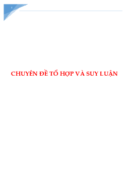 Các bài toán về tổ hợp và suy luận cực hay