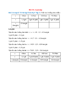 Viết vào ô trống (theo mẫu): Bài 2 trang 62 Vở bài tập Toán lớp 5 Tập 2