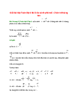Bài 3 trang 15 Toán 6 Tập 2 | Chân trời sáng tạo Giải toán lớp 6