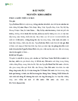 Kiến thức cơ bản và những dạng đề thi về bài Đất nước - Nguyễn Khoa Điềm Văn 12