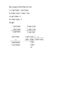 Tính 17 giờ 53 phút + 4 giờ 15 phút