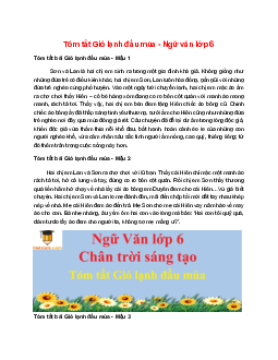 TOP 13 mẫu Tóm tắt Gió lạnh đầu mùa 2025 hay, ngắn gọn