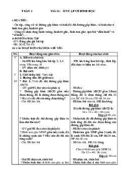 Giáo án Toán lớp 3 tuần 3 mới nhất