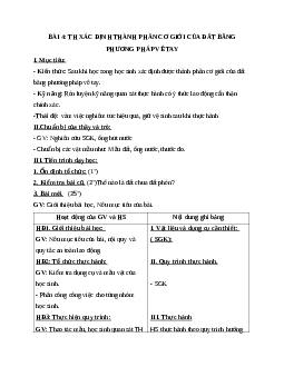 Giáo án Công Nghệ 7 Bài 4: Thực hành xác định thành phần cơ giới của đất bằng phương pháp đơn giản mới nhất