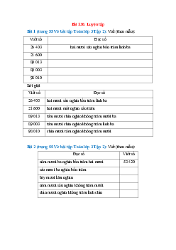 Vở bài tập Toán lớp 3 Tập 2 trang 55 Bài 130: Luyện tập