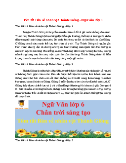 TOP 7 mẫu Tóm tắt Bàn về nhân vật Thánh Gióng 2025 hay, ngắn gọn