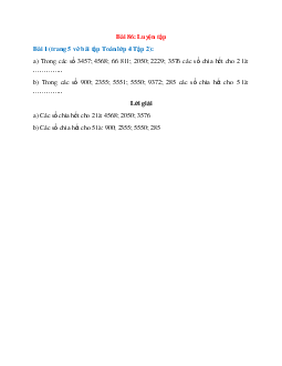 Trong các số 3457; 4568; 66 811; 2050; 2229; 3576 các số chia hết cho 2
