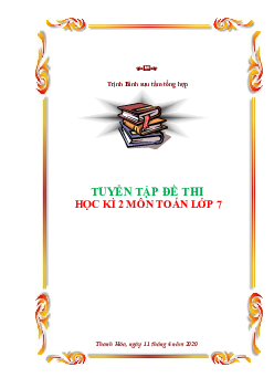 Tuyển tập đề thi học kì 2 môn Toán 7