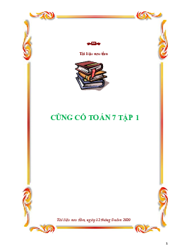 Chuyên đề: Củng cố toán 7 - tập 1