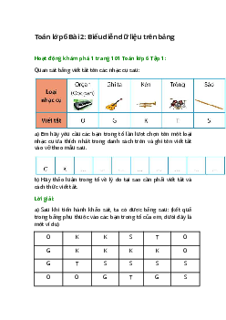 Hoạt động khám phá 1 trang 101 Toán 6 Tập 1 | Chân trời sáng tạo Giải toán lớp 6