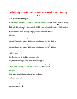 Giải SGK Toán 6 Bài 3 (Chân trời sáng tạo): So sánh phân số
