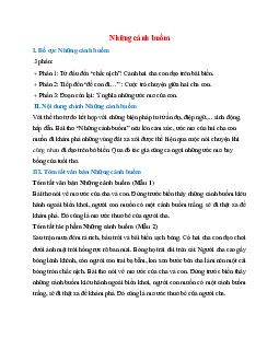 Bố cục bài Những cánh buồm chuẩn nhất