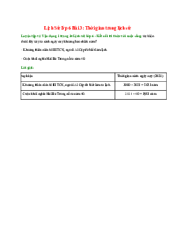 Sự kiện dưới đây xảy ra cách ngày nay khoảng bao nhiêu năm