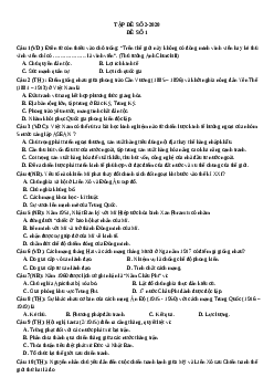 12 đề ôn tập Lịch Sử 12 chọn lọc