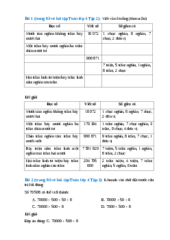 Vở bài tập Toán lớp 4 Tập 2 trang 83, 84 Bài 152: Ôn tập về số tự nhiên