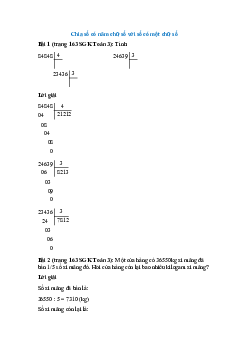 Toán lớp 3 trang 163 Chia số có năm chữ số với số có một chữ số