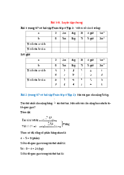 Vở bài tập Toán lớp 4 Tập 2 trang 67, 68 Bài 141: Luyện tập chung