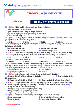 Tuyển Chọn 100 Câu Hỏi Lý Thuyết Điện Xoay Chiều Môn Vật Lý Lớp 12