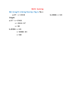 Tìm x:  517 × x = 151481; 195906 : x = 634