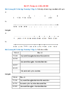 Vở bài tập Toán lớp 3 Tập 2 trang 86 Bài 157. Ôn tập các số đến 100 000