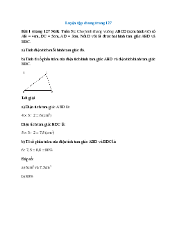 Cho hình thang vuông ABCD (xem hình vẽ) có AB = 4cm, DC = 5cm, AD = 3cm