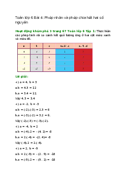 Hoạt động khám phá 3 trang 67 Toán 6 Tập 1 | Chân trời sáng tạo Giải toán lớp 6
