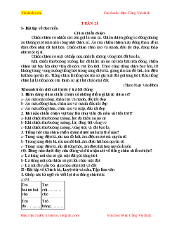 Bài tập cuối tuần Tiếng Việt lớp 2 Kết nối tri thức tuần 21