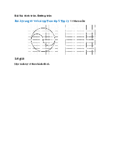 Vẽ theo mẫu Bài 3 trang 10 Vở bài tập Toán lớp 5