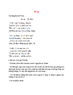 Từ ấy – nội dung, dàn ý phân tích, bố cục, tóm tắt