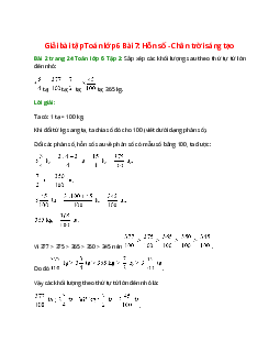 Bài 2 trang 24 Toán 6 Tập 2 | Chân trời sáng tạo Giải toán lớp 6