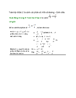 Hoạt động 2 trang 31 Toán 6 Tập 2 | Cánh diều Giải toán lớp 6
