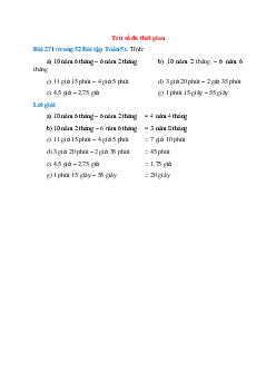Tính: 10 năm 6 tháng – 6 năm 2 tháng; 10 năm 2 tháng – 6 năm 6 tháng