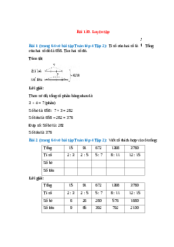Vở bài tập Toán lớp 4 Tập 2 trang 64 Bài 139: Luyện tập