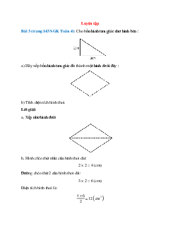 Cho bốn hình tam giác như hình bên : Hãy xếp bốn hình tam giác