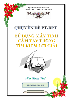 Sử dụng máy tính cầm tay trong tìm kiếm lời giải PT – BPT