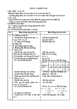 Giáo án Toán lớp 3 Tuần 12 mới nhất