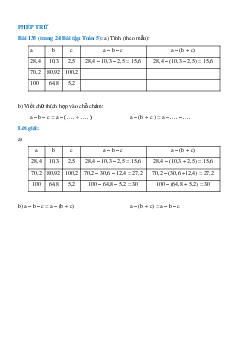 Tính (theo mẫu): Bài 135 trang 24 Bài tập Toán 5