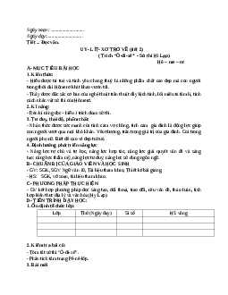 Giáo án Ngữ văn 10, tập 1, bài Uy-lít-xơ trở về (Tiết 2) mới nhất