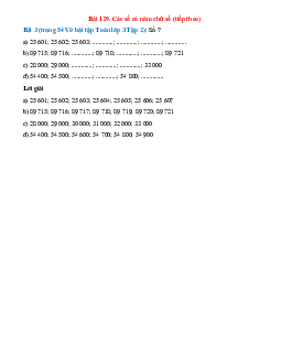 Số ? 25 601; 25 602; 25 603