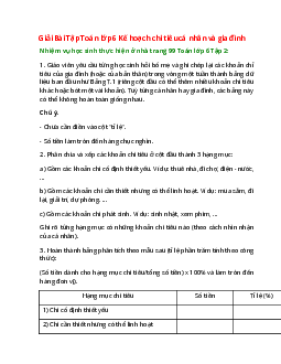 Nhiệm vụ học sinh thực hiện ở nhà trang 99 Toán 6 Tập 2 | Kết nối tri thức Giải toán lớp 6
