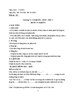 Giáo án Sinh học 6 Bài 50: Vi khuẩn mới nhất