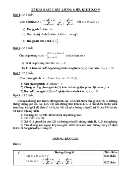 Đề thi giữa kì 2 môn Toán lớp 9