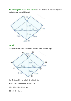 Bài 2 trang 101 Toán 6 Tập 1 | Cánh diều Giải toán lớp 6