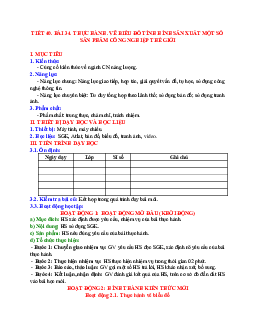 Giáo án Địa lí 10 Bài 34 Thực hành vẽ biểu đồ tình hình sản xuất một số sản phẩm công nghiệp trên thế giới mới nhất