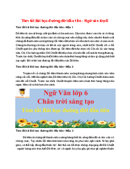TOP 17 mẫu Tóm tắt Bài học đường đời đầu tiên 2025 hay, ngắn gọn