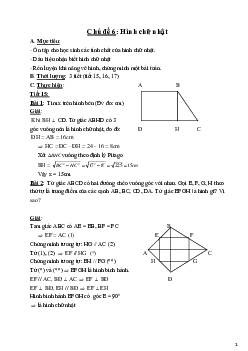 Chủ đề 6 - Hình chữ nhật