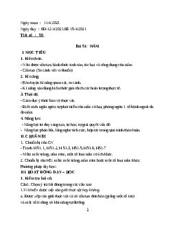 Giáo án Sinh học 6 Bài 51: Nấm mới nhất